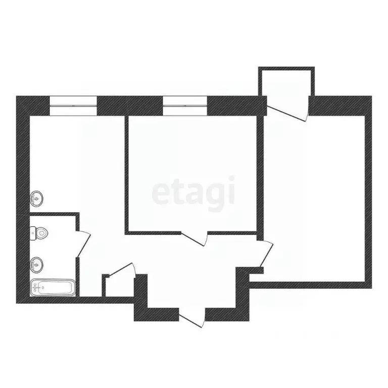 2-к кв. Иркутская область, Ангарск 58-й кв-л, 1 (58.0 м) - Фото 1