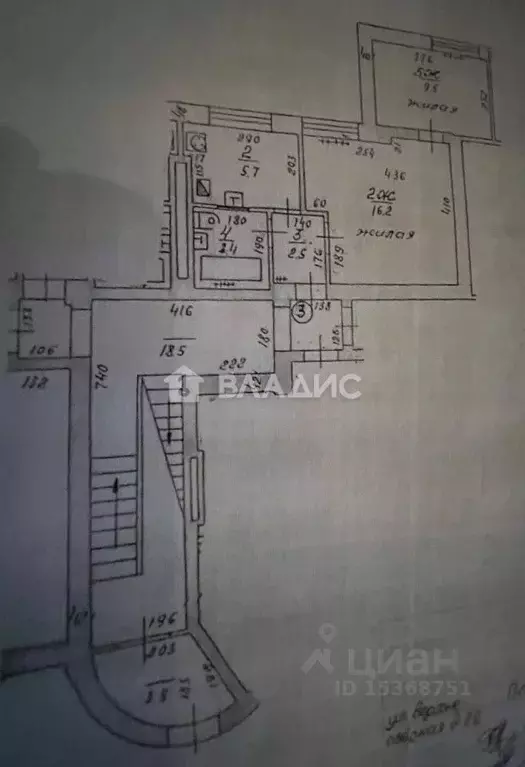 2-к кв. Калининградская область, Калининград Верхнеозерная ул., 22 ... - Фото 2