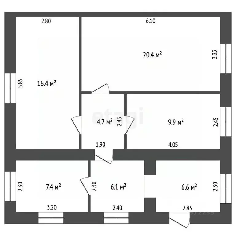 Дом в Башкортостан, Стерлитамакский район, Куганакский сельсовет, с. ... - Фото 1
