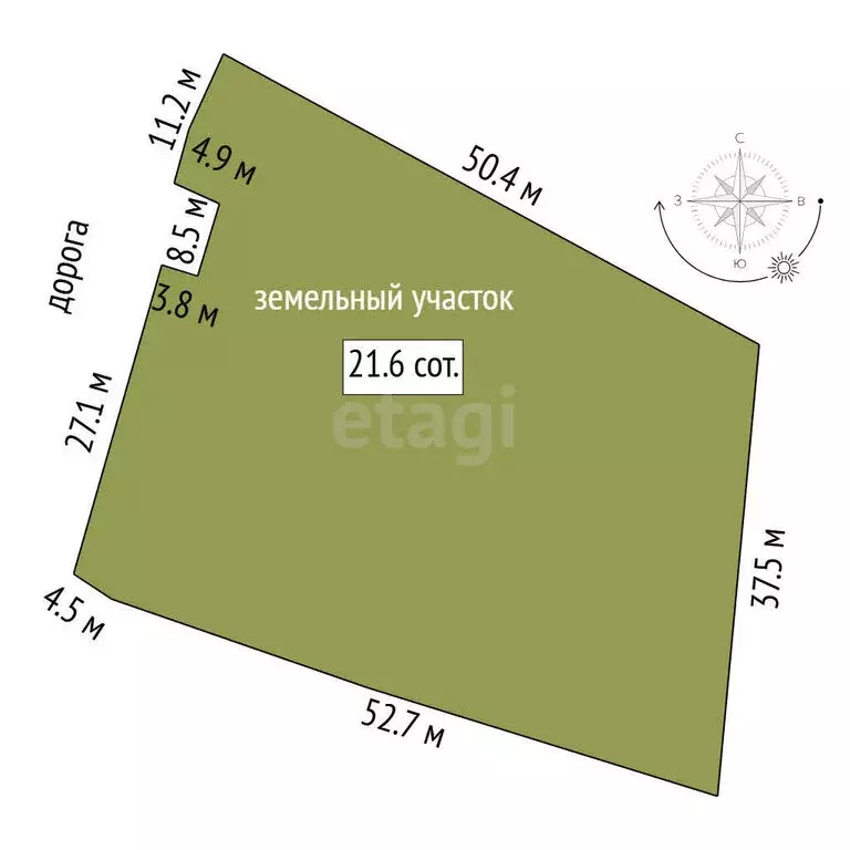 Дом в посёлок Пионерский, Западная улица (48.5 м) - Фото 1