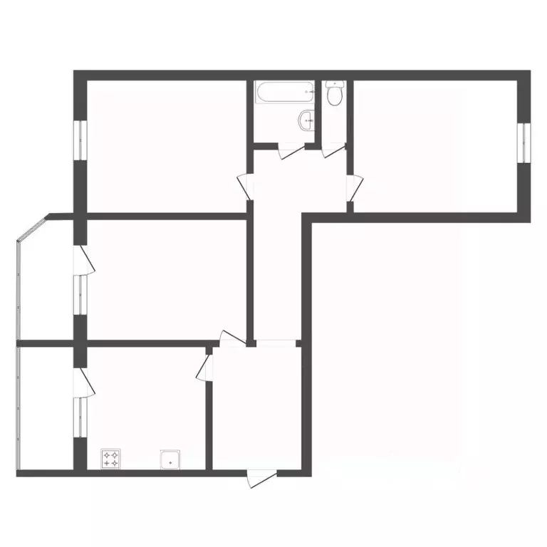 3-к кв. Тюменская область, Тюмень ул. 30 лет Победы, 148 (93.0 м) - Фото 1