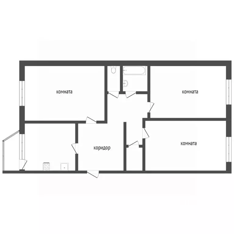 3-к кв. Ханты-Мансийский АО, Сургут ул. Дзержинского, 4 (70.9 м) - Фото 1