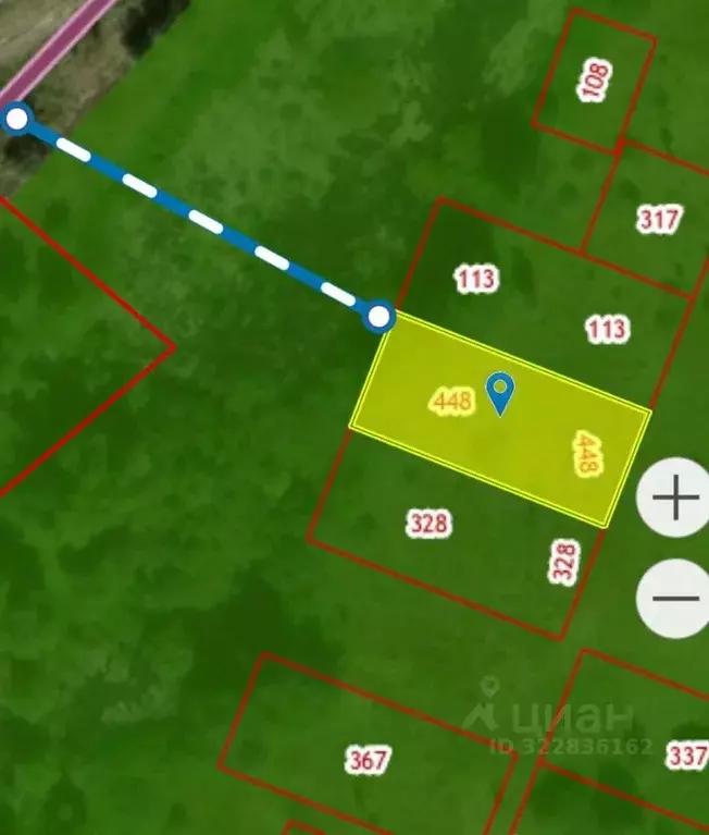 Участок в Воронежская область, с. Новая Усмань, Отрада СНТ ул. Садовая ... - Фото 1