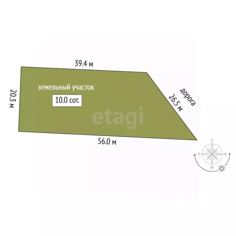 Участок в Тюменская область, Тюмень Большое Царево-1 СНТ,  (10.0 сот.) - Фото 1