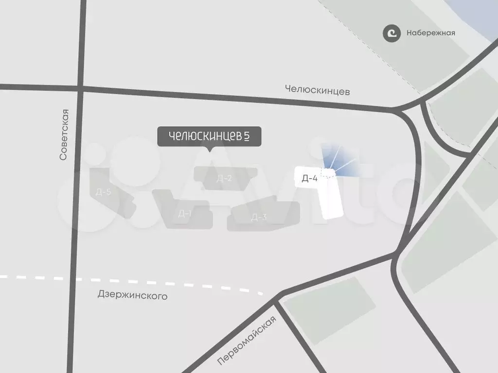 1-к. квартира, 46 м, 6/9 эт. - Фото 1
