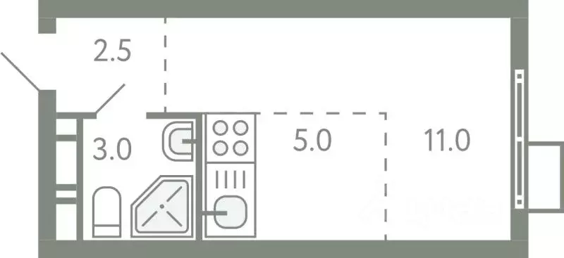 Студия Московская область, Ленинский городской округ, Молоково пгт ... - Фото 1