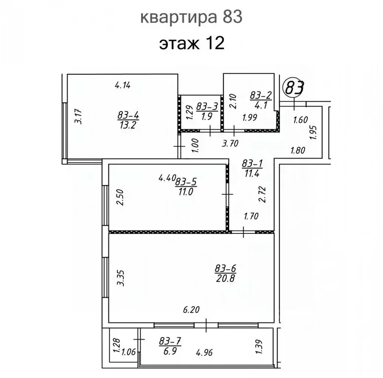 2-к кв. Крым, Ялта ул. Крупской, 52 (69.0 м) - Фото 2