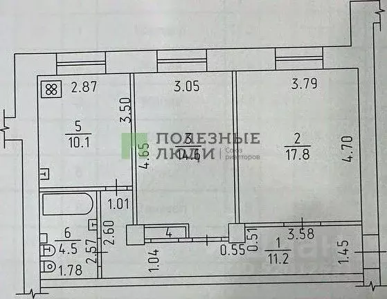 2-к кв. удмуртия, ижевск советская ул, 22а (58.6 м) - Фото 1