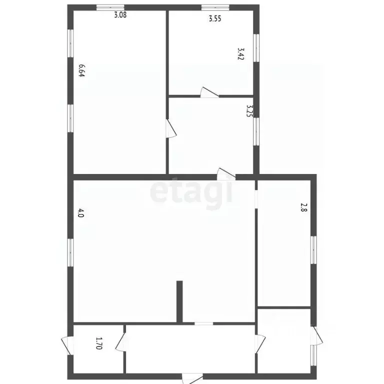 Дом в Ленинградская область, Лодейное поле ул. Пограничная, 4 (80 м) - Фото 2