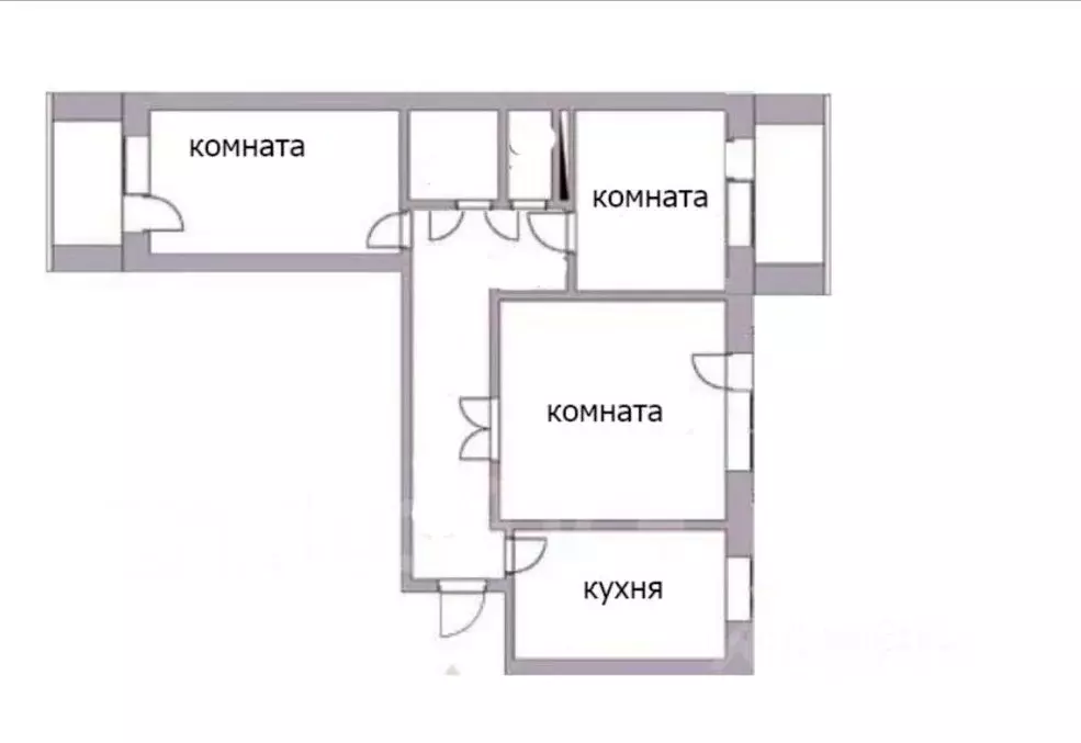 3-к кв. Красноярский край, Красноярск Новосибирская ул., 41 (65.4 м) - Фото 1