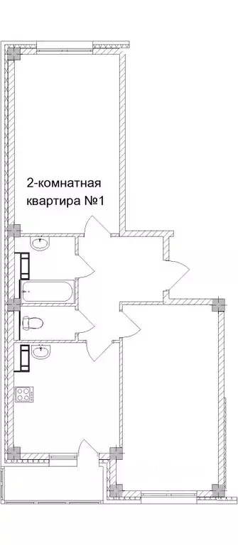 2-к кв. Белгородская область, Старый Оскол ул. Свердлова, 6 (62.0 м) - Фото 0