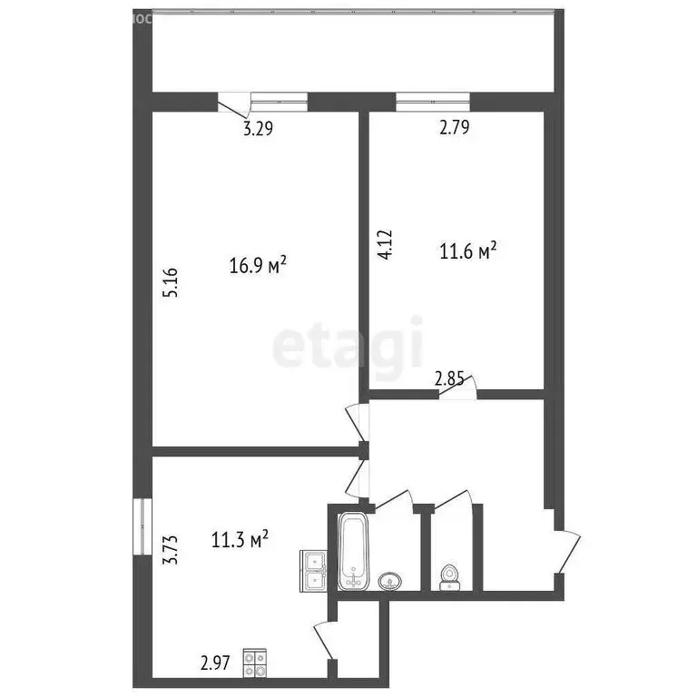 2-комнатная квартира: Москва, Клязьминская улица, 32к2 (51.3 м) - Фото 0