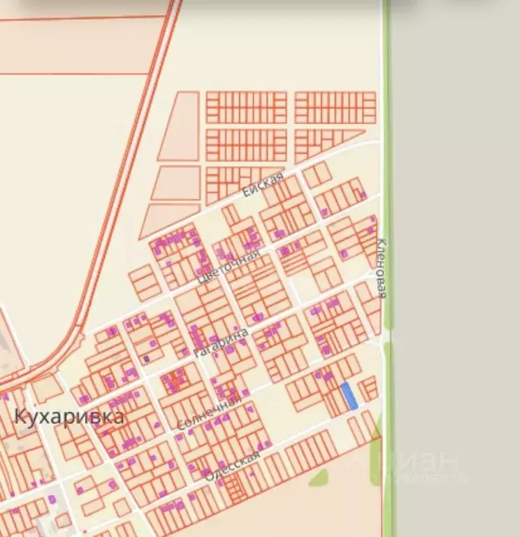 Участок в Краснодарский край, Ейский район, с. Кухаривка Одесская ул. ... - Фото 2