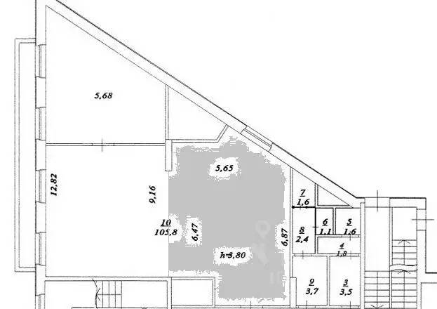 Торговая площадь в Московская область, Химки ул. Репина, 2/27 (53 м) - Фото 1