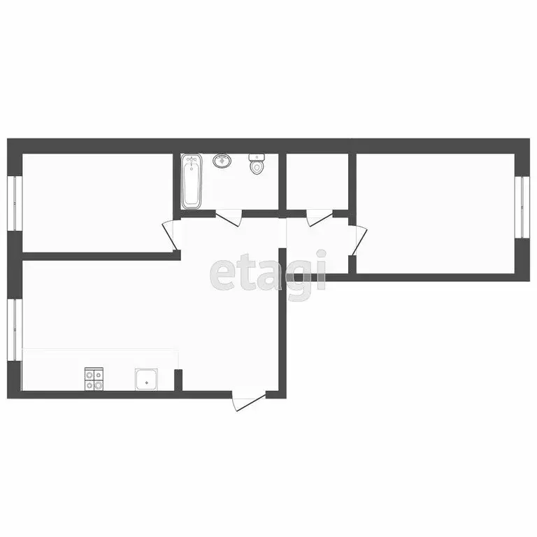 2-комнатная квартира: Тюмень, улица Республики, 204к6 (66.6 м) - Фото 0