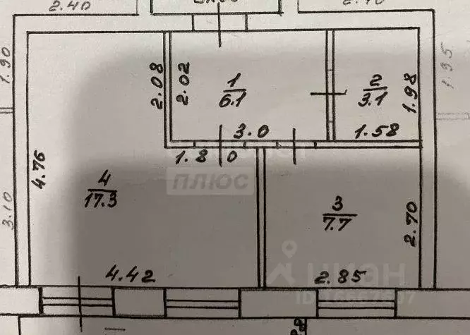 1-к кв. Оренбургская область, Оренбург ул. Тамарова, 2/3 (34.2 м) - Фото 2
