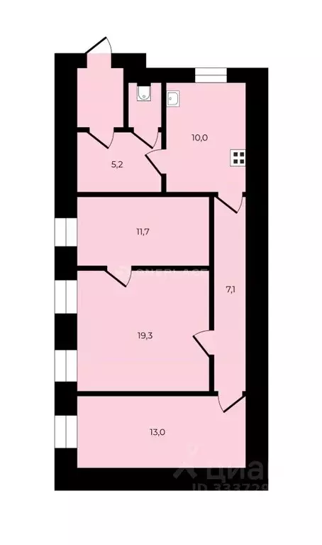 3-к кв. Санкт-Петербург 9-я Васильевского острова линия, 22 (67.4 м) - Фото 1