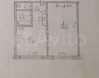 1-к. квартира, 34 м, 1/5 эт. - Фото 0