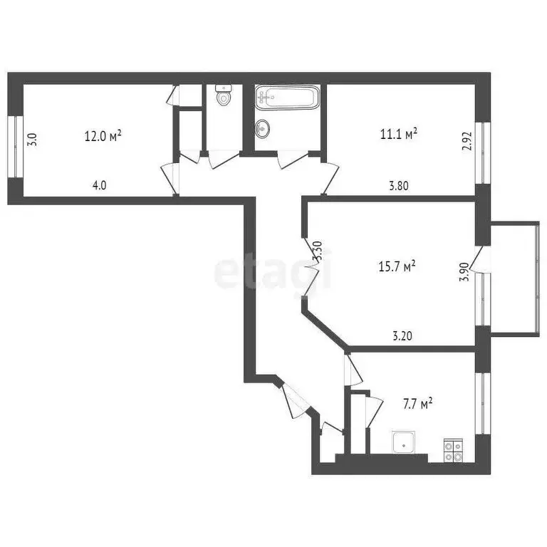 3-комнатная квартира: Петропавловск-Камчатский, улица Автомобилистов, ... - Фото 1