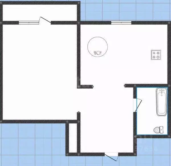 1-к кв. Иркутская область, Ангарск 18-й мкр, 19 (30.4 м) - Фото 2