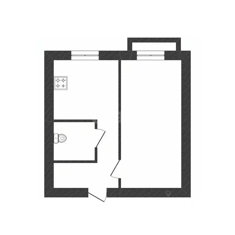 1-к кв. Ленинградская область, Волхов ул. Льва Толстого, 4 (32.9 м) - Фото 2