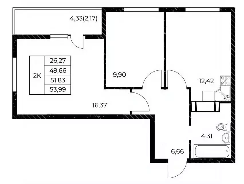 2-к кв. Ростовская область, Ростов-на-Дону Звезда Столицы 2 жилой ... - Фото 1