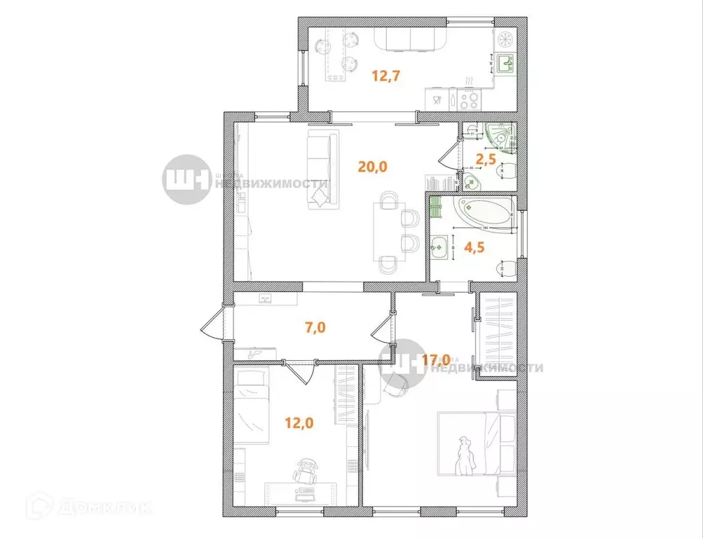 Продаётся 3-к квартира, 75 м - Фото 1