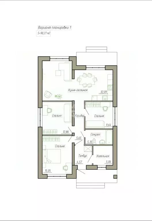 Дом в Алтайский край, Первомайский район, с. Фирсово ул. Нектарная, 10 ... - Фото 2