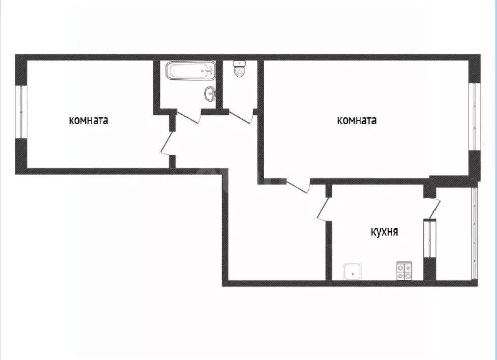 2-к кв. Ленинградская область, Кириши просп. Ленина, 39 (53.5 м) - Фото 2