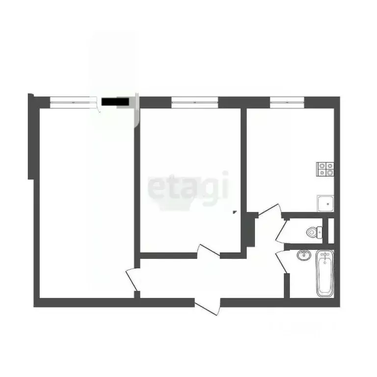 2-к кв. Смоленская область, Смоленск ул. Исаковского, 16 (51.0 м) - Фото 0
