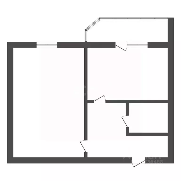 1-к кв. Амурская область, Благовещенск Красноармейская ул., 82 (37.2 ... - Фото 1