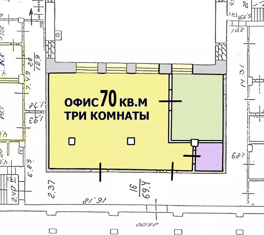 Офис в Москва 1-я Магистральная ул., 16С1 (70 м) - Фото 0