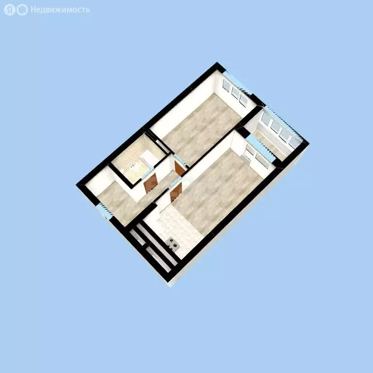 2-комнатная квартира: Уфа, улица Ахметова, 156 (40.04 м) - Фото 0