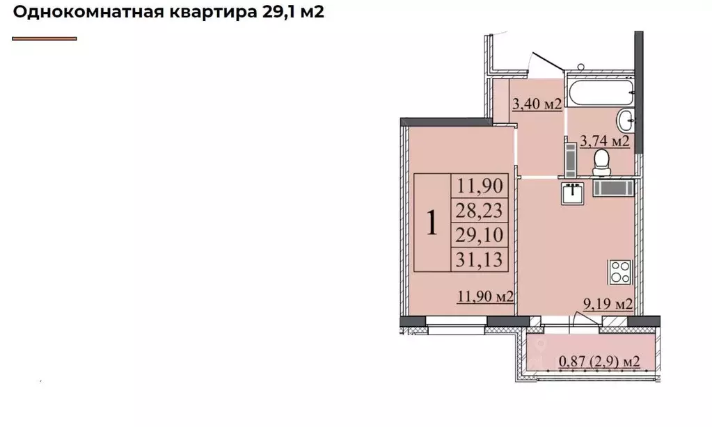 1-к кв. Ярославская область, Ярославль ул. Старая Костромская, 3 (29.1 ... - Фото 1