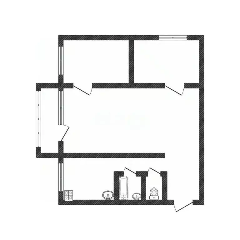 3-к кв. Алтайский край, Бийск Коммунарский пер., 23 (48.9 м) - Фото 2