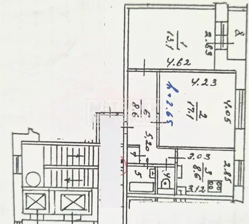 Квартира, 2 комнаты, 52 м - Фото 0