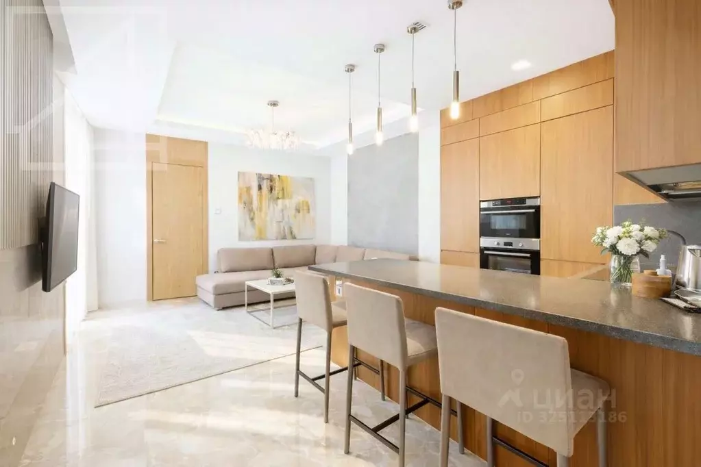 3-к кв. Москва 1-й Смоленский пер., 21 (92.3 м) - Фото 2