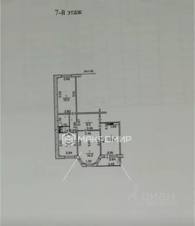 3-к кв. Орловская область, Орел ул. Картукова, 7 (70.9 м) - Фото 1