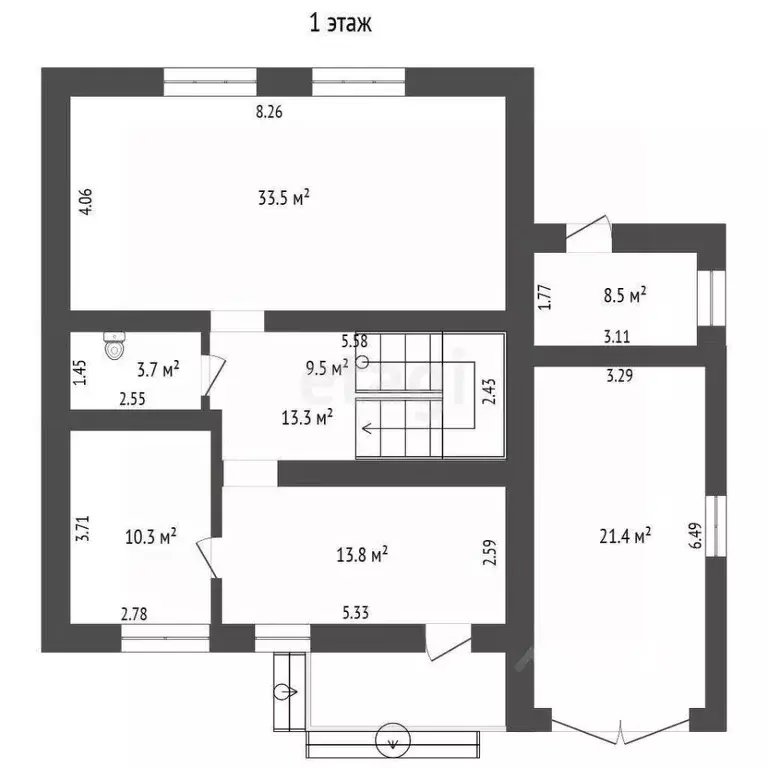 Дом в Тюменская область, Тюмень ул. Посадская (178 м) - Фото 1