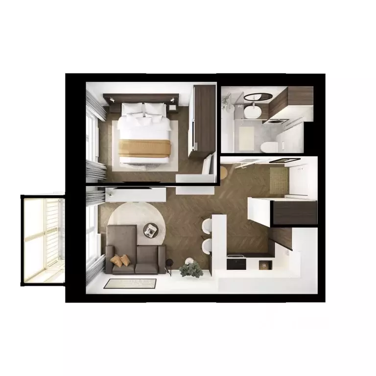 1-к кв. Нижегородская область, Нижний Новгород д. Утечино, Савин Парк ... - Фото 2