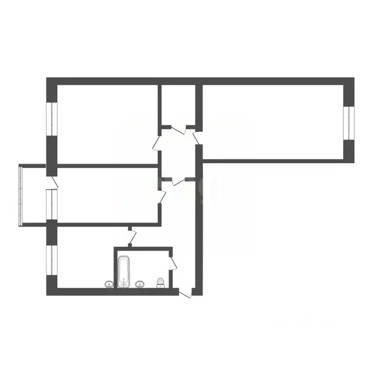 3-к кв. Алтайский край, Бийск Советская ул., 68 (56.7 м) - Фото 2