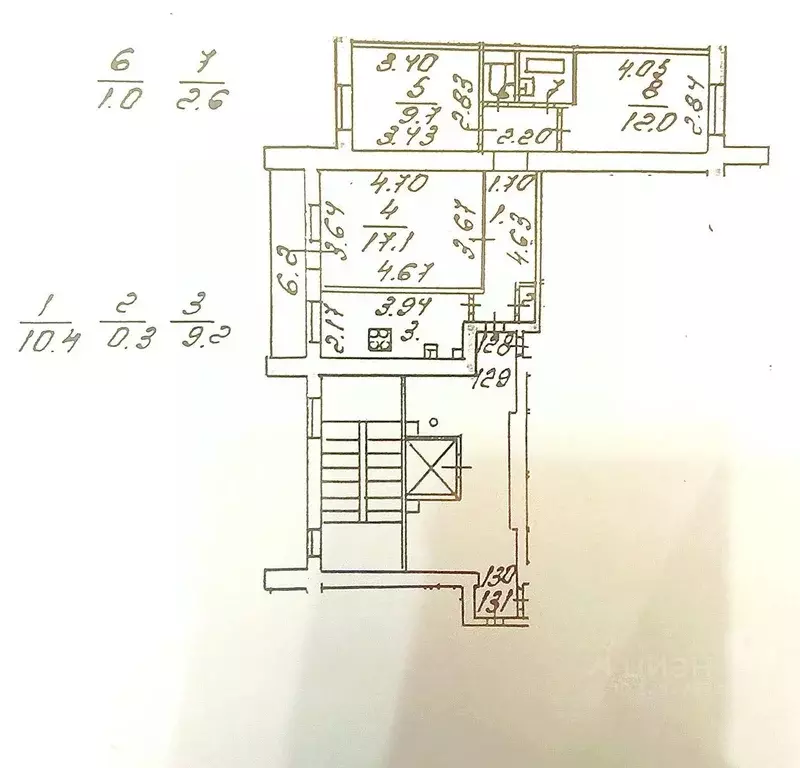 3-к кв. Санкт-Петербург ул. Ильюшина, 11 (62.3 м) - Фото 2