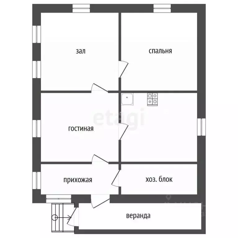Дом в Кемеровская область, Прокопьевск Летняя ул., 30 (52 м) - Фото 2