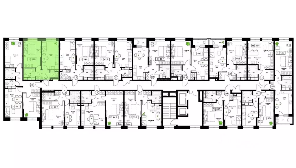 1-к кв. Московская область, Пушкино Пушкино Град жилой комплекс, к2 ... - Фото 2