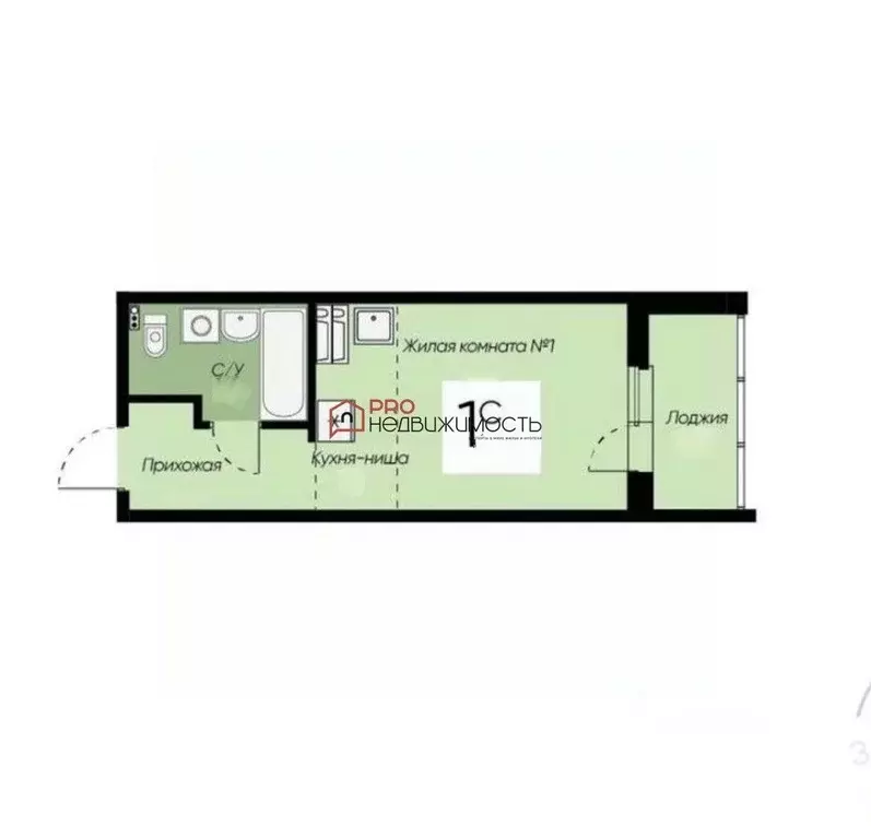 Студия Новосибирская область, Новосибирск ул. Красный Факел, 39 (24.9 ... - Фото 0