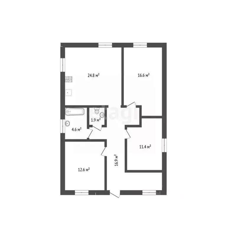 Дом в Воронежская область, с. Новая Усмань ул. Менделеева, 60 (117 м) - Фото 2