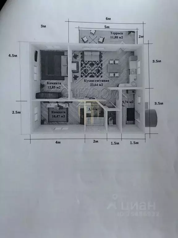 Дом в Ленинградская область, Волосовский район, Бегуницкое с/пос, пос. ... - Фото 2