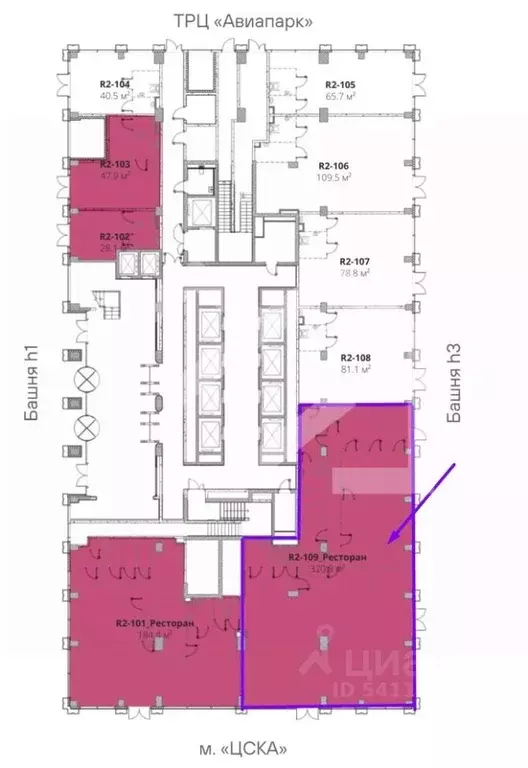 Торговая площадь в Москва Ходынский бул., 6/2 (321 м) - Фото 2