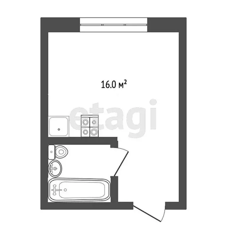 Квартира-студия: Ростов-на-Дону, жилой комплекс Западные Аллеи, 5.3 ... - Фото 1