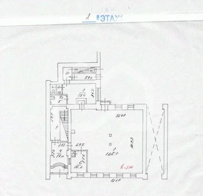 Помещение свободного назначения в Москва пер. 1-й Вышеславцев, 6 (1100 ... - Фото 2
